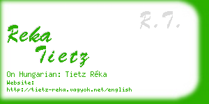 reka tietz business card